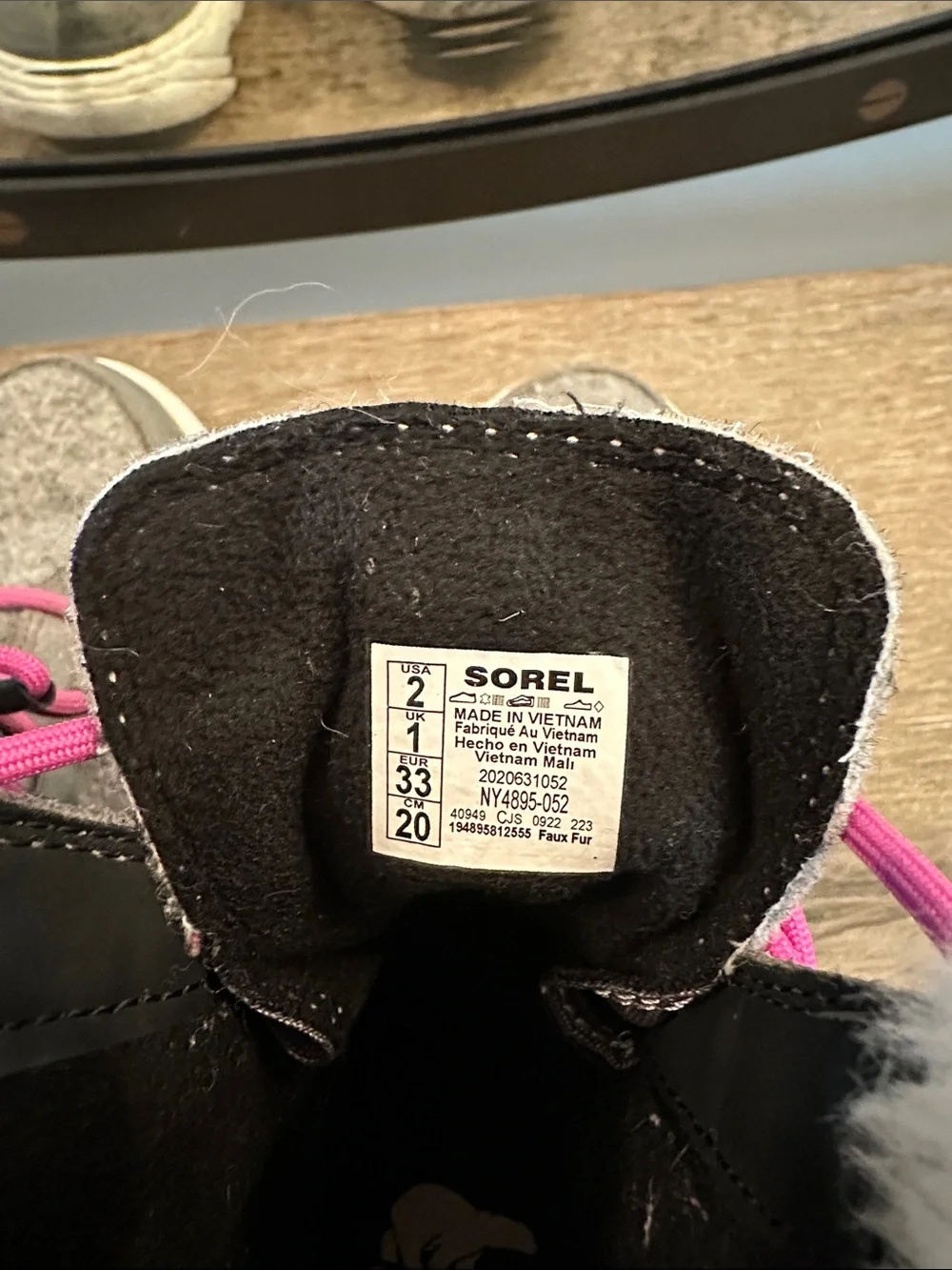 Sorel Kid’s Explorer boots size 2